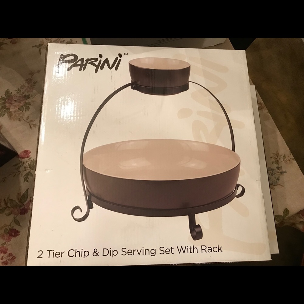Parini chip and dip serving set